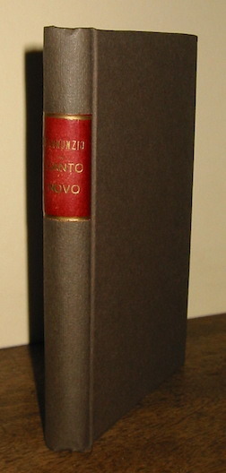 Gabriele D'Annunzio Canto Novo 1883. IVÂ° migliaio Roma Casa Editrice A. Sommaruga e C.